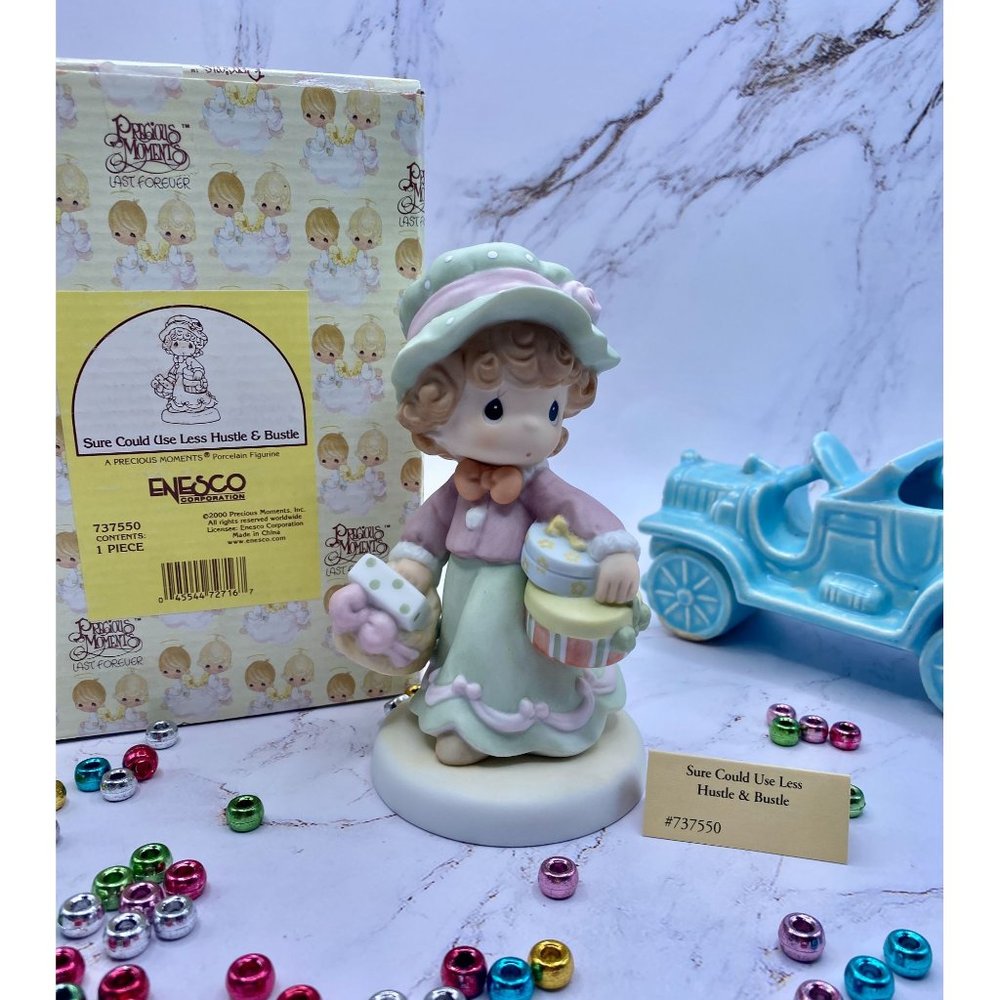Precious Moments  NWT "Sure Could‎ Use Less Hustle & Bustle", #737550